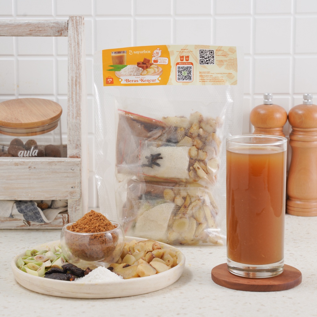 

Sayurbox Paket Jamu Beras Kencur 174 gram