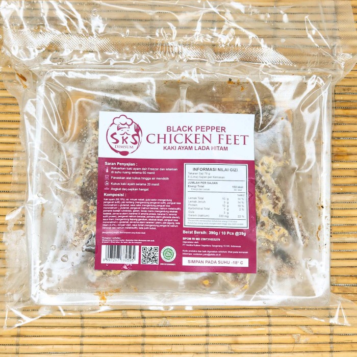 

Dimsum Kaki / Ceker Ayam Lada Hitam SKS Frozen - isi 10pcs