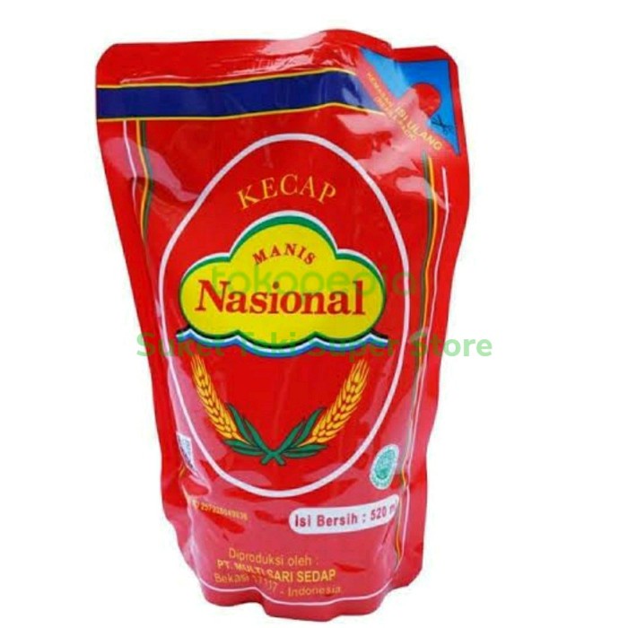 

Kecap Manis Nasional 520ml Refill Pouch GROSIR