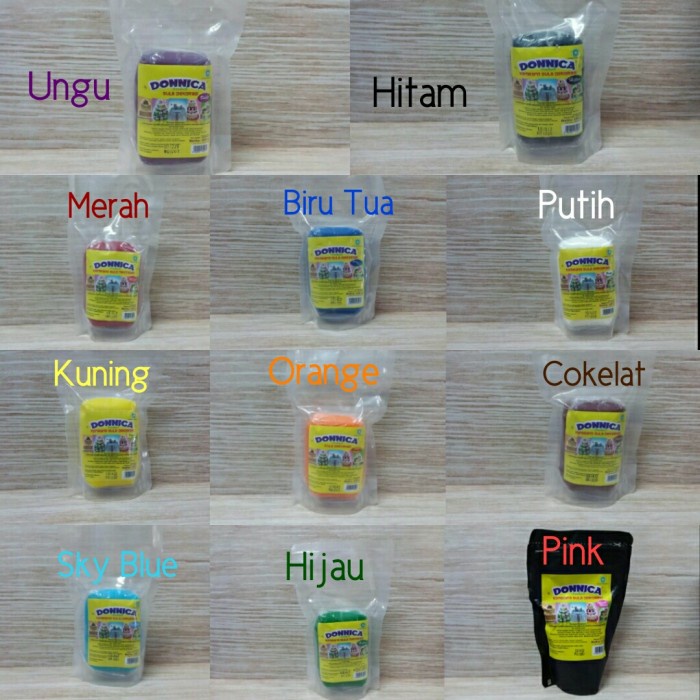 

DONNICA FONDANT WARNA 250GRAM, GULA ICING PLASTIK