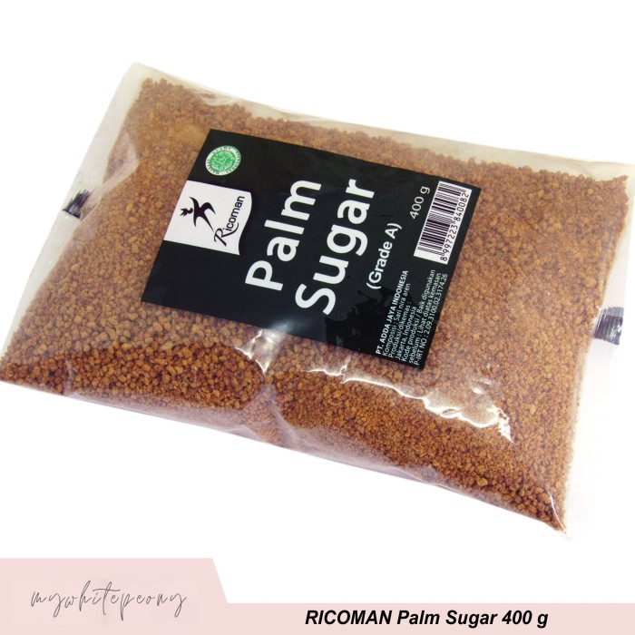 

Palm Sugar RICOMAN (100% Aren) kemasan 400 Gram