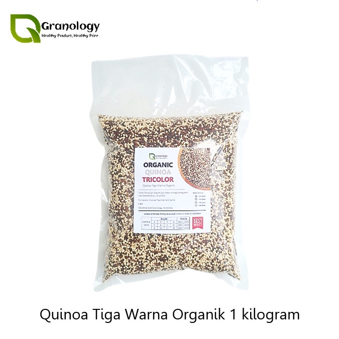 

Quinoa Tiga Warna / Organic Quinoa Tri Color (1 kilogram) by Granology