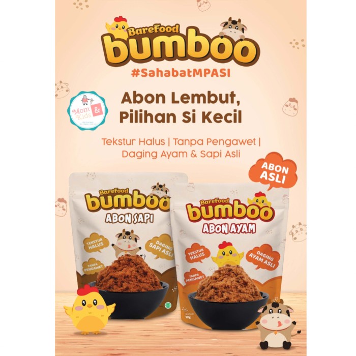 

BAREFOOD BUMBOO Abon Sapi & Ayam 100gr MPASI Non MSG