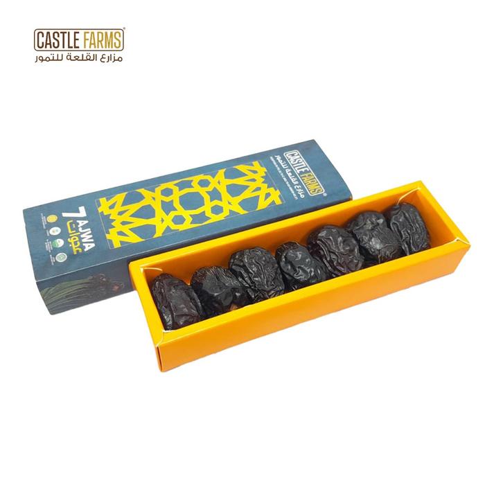 

Kurma ajwa 7 butir Organic Premium Best Quality Castle Frams - Kurma Elshanum Food Snack
