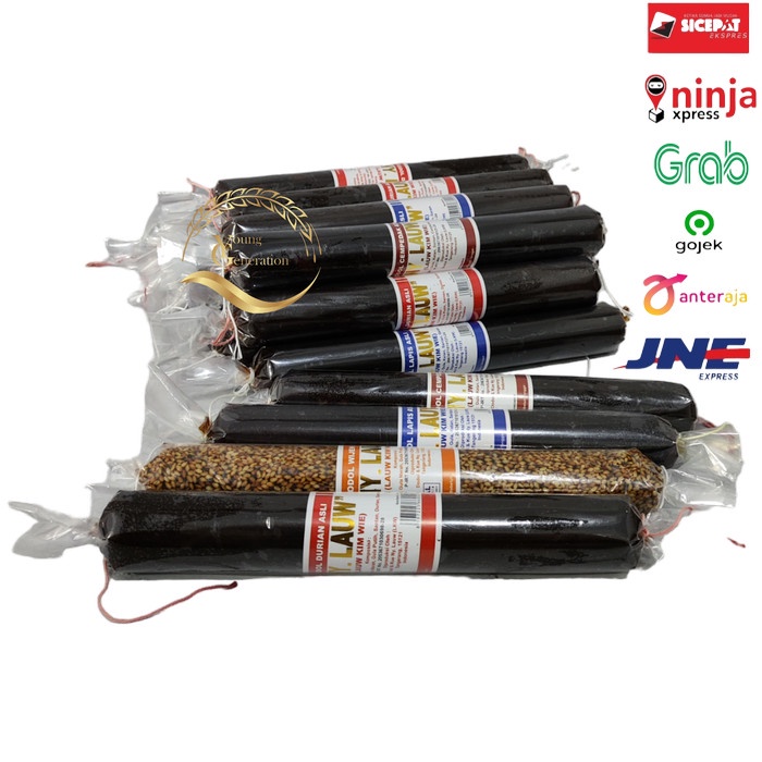 

Dodol Betawi Asli Merk NY. LAUW -Mede-Wijen-Duren-Ori-Cempedak - Halal