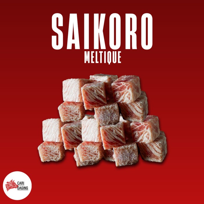 

Saikoro Wagyu Meltique 500g / Daging Sapi Cube