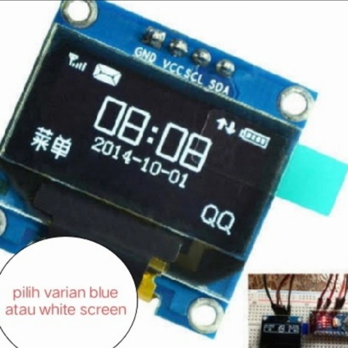 MERtaComp- oled 0.96 i2c aruino 0.96" 128x64 white OLED