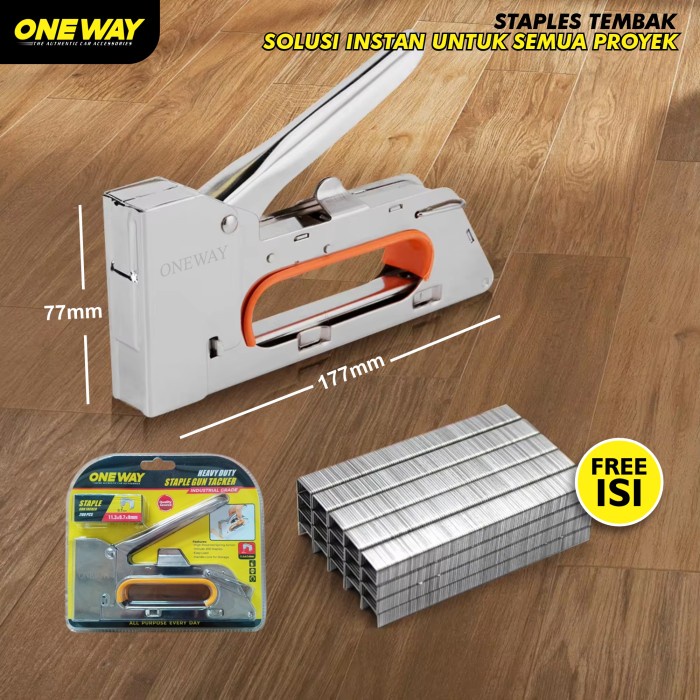 Staples Tembak Staple Gun Tacker Jok Motor Steples Stepler Tembak Top