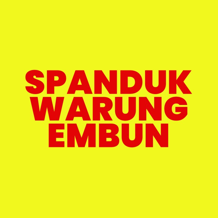

HOT SALE! SPANDUK WARUNG EMBUN