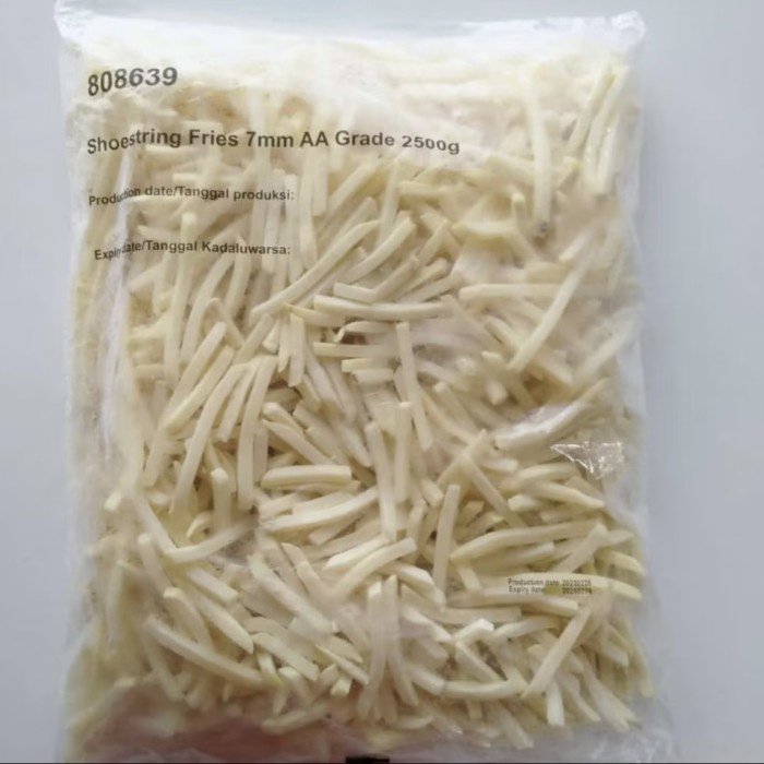 

Promo Terbatas (Import) Kentang Goreng 2.5Kg / Kentang Shoestring / Kentang Crinkle Cut Aman
