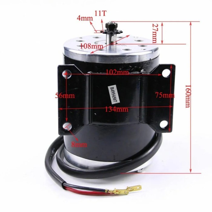 Dinamo My1020 24V 36V 48V 500W Dc Motor Brushed Sparepart Universal {Ready High Quality Best Seller