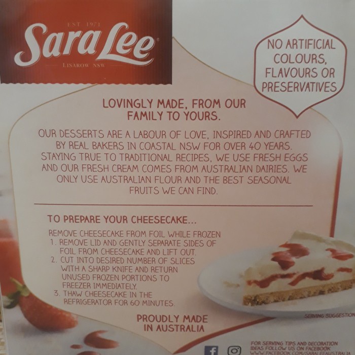 

Sale Terbatas Sara Lee Saralee Strawberry Coulis Cheese Cake 410 Gr Aman
