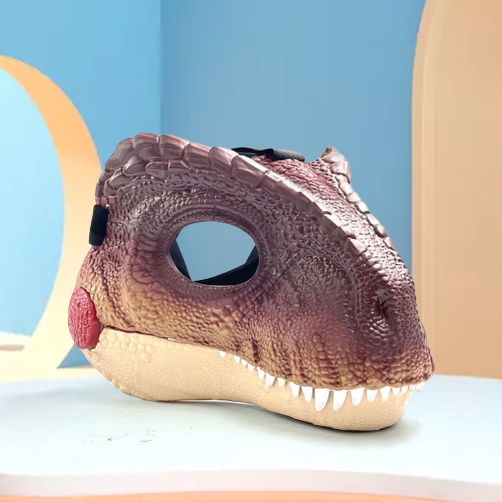 Funny Dinosaur Mask with Dinosaur Scream 3D Dinosaur Mask Lifelike Dinosaur Mask Headwear for Hallow