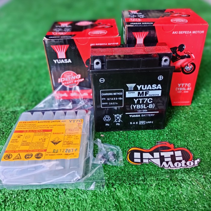 Aki Kering YT7C - YB5LB Accu Yuasa 6Ah Supra Grand Mio Vega R Jupiter