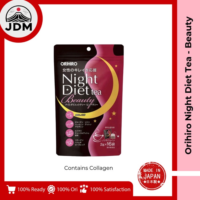 

JDM - Orihiro Night Diet Tea Beauty 16 Sachets 100% Original Asli Japan