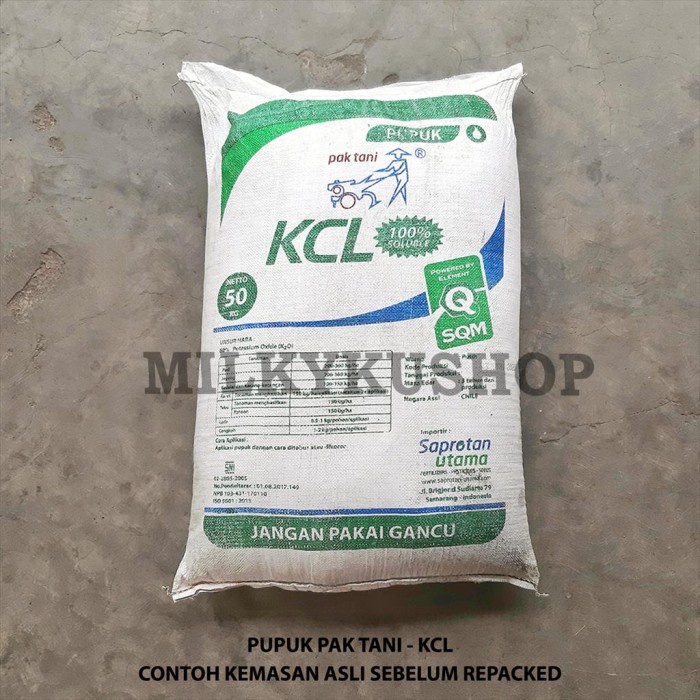 PUPUK PAK TANI KCL PUTIH 1 KG KEMASAN REPACK