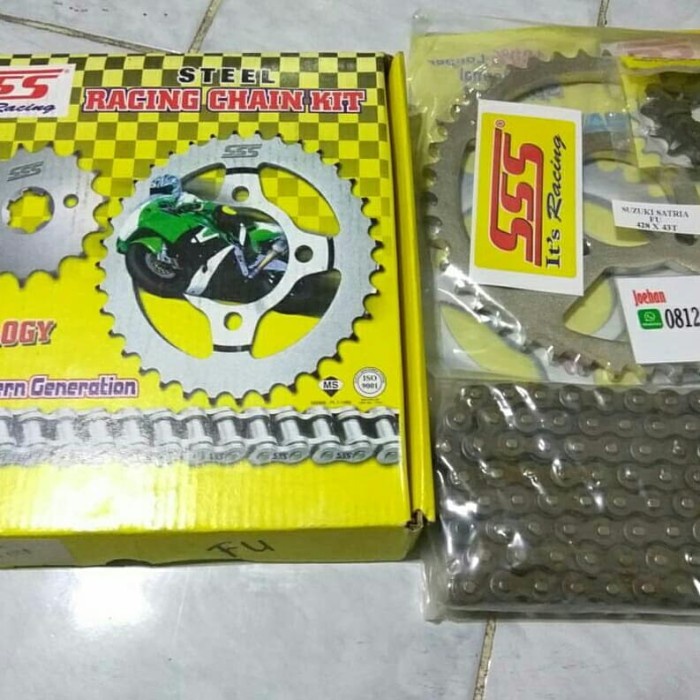 gear gir set chain kit sss satria fu facelift injeksi