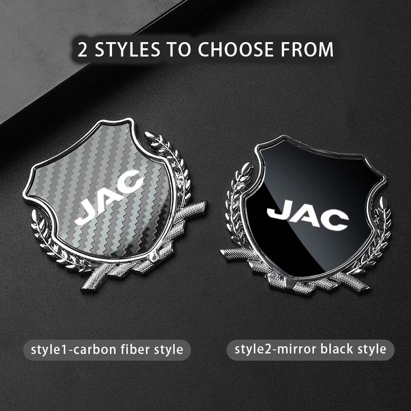 Car Side Modification Sign Triangular Metal Sticke For Jac Refine J3 J2 S5 A5 J5 J6 J4 Vapour S2 T8