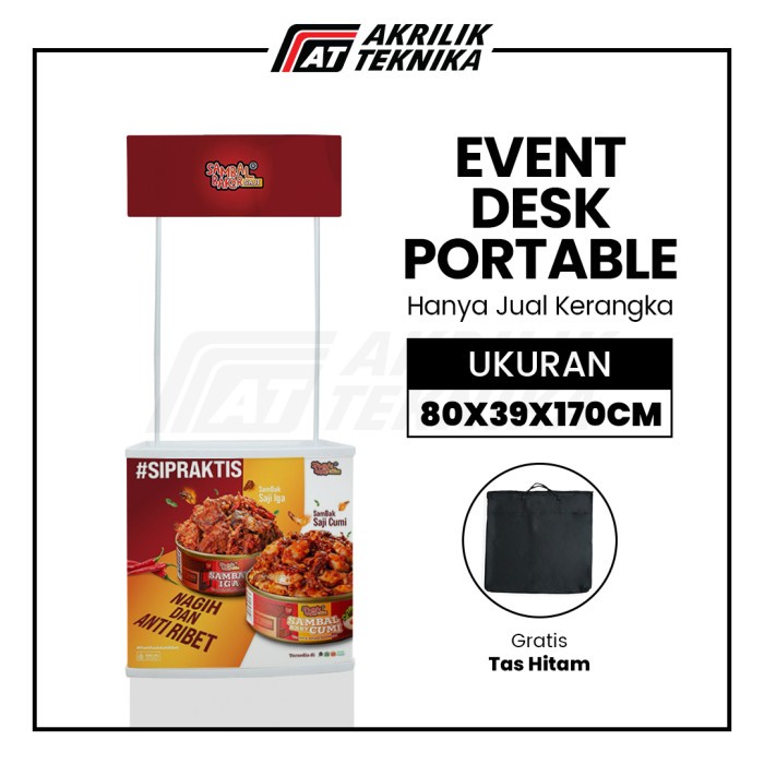 Event Desk / Booth Portable PVC / Meja Promosi / Meja Jualan