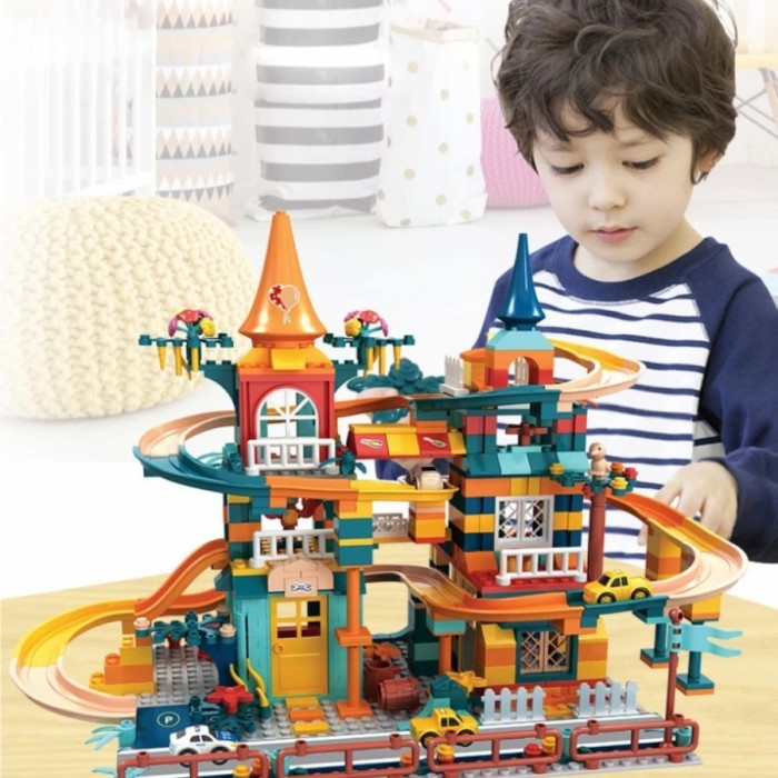 Mainan Edukasi Anak Duplo Bricks / Mainan Blocks Marble Run Asli 100%
