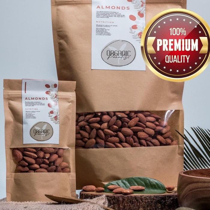 

JTTOP" ORGANIC PARADISE ROASTED ALMOND 500 GRAM / KACANG ALMOND PANGGANG 500 GRAM USA NON GMO