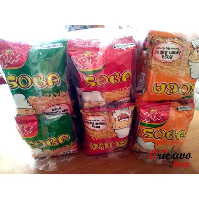 

JTTOP" SNACK SPIX SOBA MIE (1 PAK ISI 20 PCS)