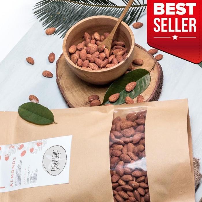 

JTTOP" ROASTED ALMOND 100 GRAM / KACANG ALMOND PANGGANG 100 GRAM USA ORGANIC PARADISE