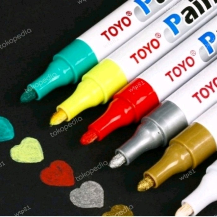 

SPECIAL Spidol permanen warna original toyo akrilik besi glass kaca kayu board