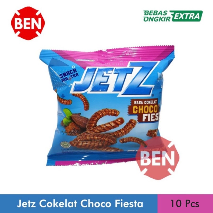 

JTTOP" JETZ COKELAT CHOCO FIESTA 1 BUNGKUS PCS - JET Z CHIKI COKLAT MANIS DUS