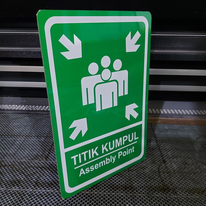 

BERKUALITAS Akrilik sign Titik Kumpul / Assembly Point 20x30