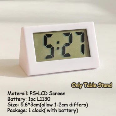 Jam digital mini dashboard lcd jam meja mini/ digital desk clock