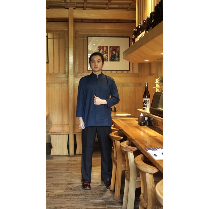 JTTOP" TOKYO" STYLE CHEF JACKET / SERAGAM KITCHEN UNISEX / AKSARA CHEF JACKET / BAJU CHEF / BAJU