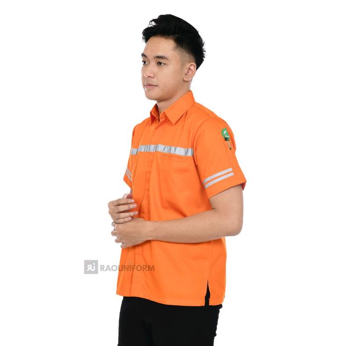 JTTOP" KEMEJA WEARPACK SAFETY/SERAGAM KERJA LENGAN PENDEK/BAJU SERAGAM SAFETY/KEMEJA KERJA LENGAN