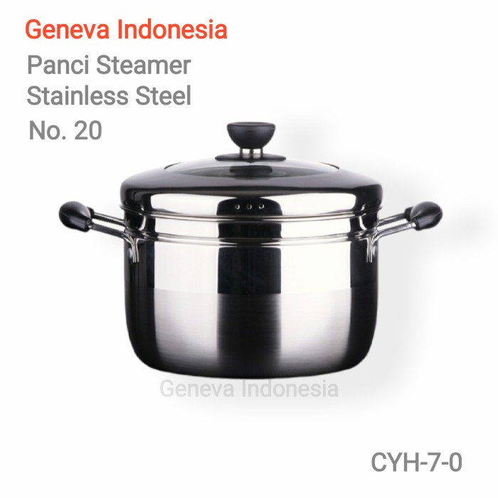 Panci Steamer - Panci Kukus Stainless Steel Tebal Homeline