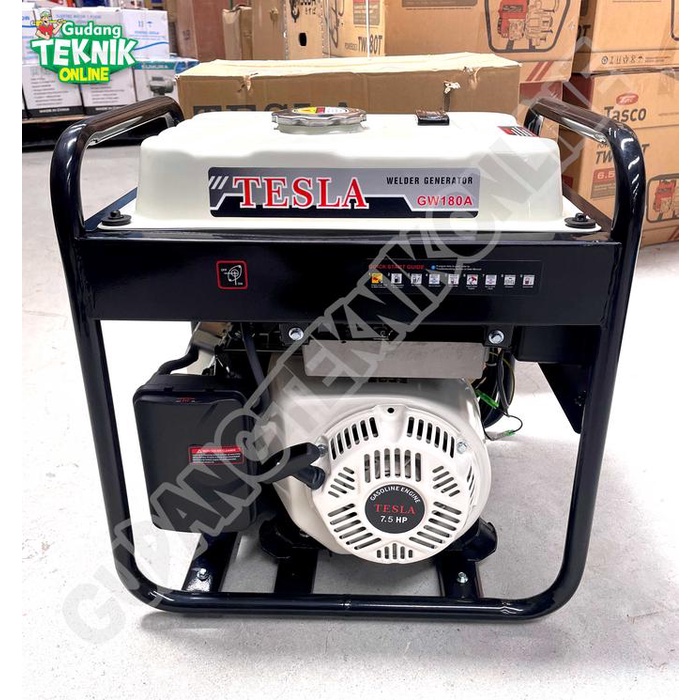 Genset LAS 2000Watt TESLA GW180A / Genset Mesin Welding Las Listrik 2000 Watt 180A 180 Ampere Power