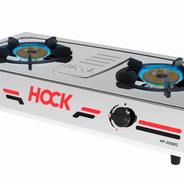 kompor gas hock 2 tungku body stenles