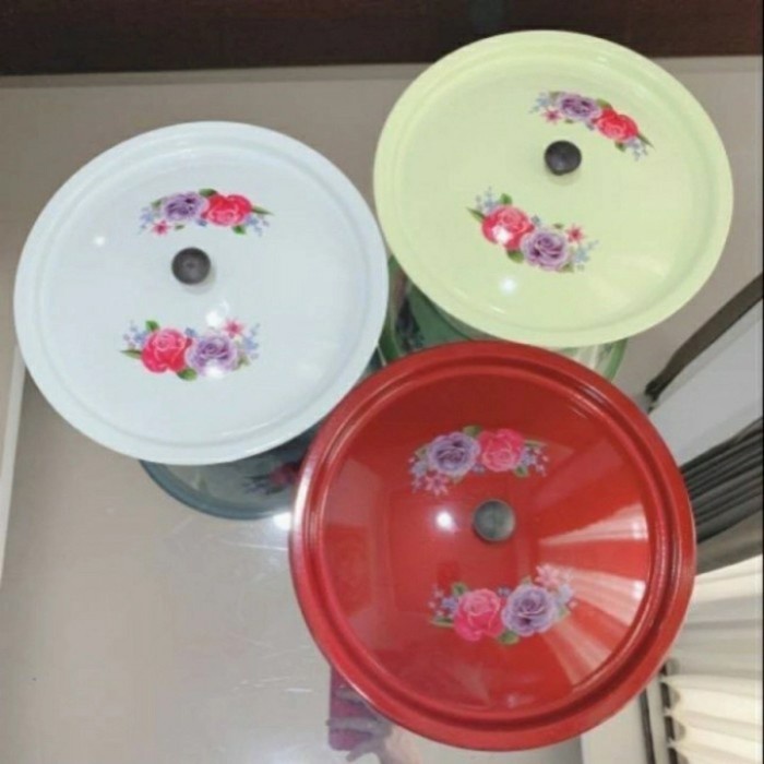 Ready 3 Pcs Baskom Tutup Enamel