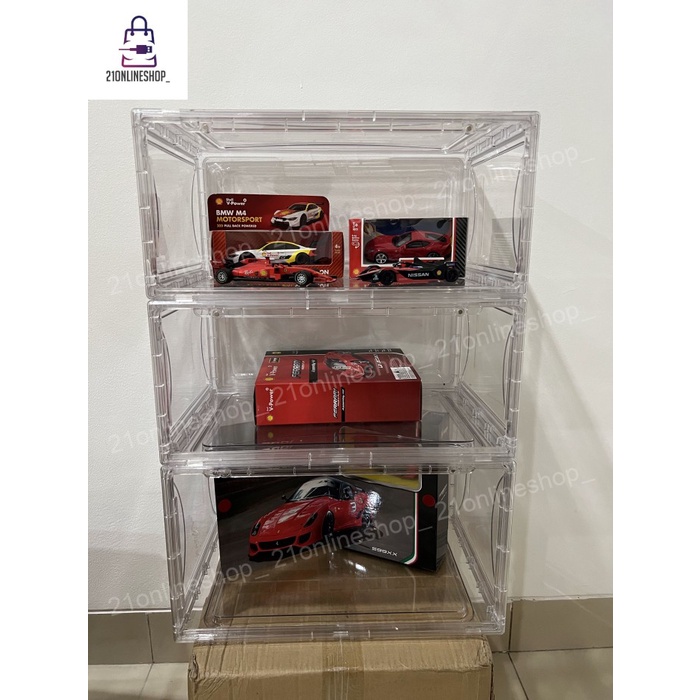 

CUCI GUDANG Kotak Sepatu Full Acrylic Box Sepatu Akrilik TANPA PINTU Action Figure rak sepatu