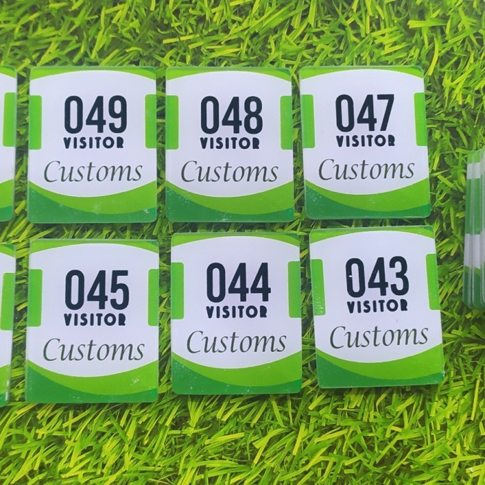 

SALE Nomor Antrian Bahan Akrilik Awet ukuran 5 x 4.5 cm 1 sisi