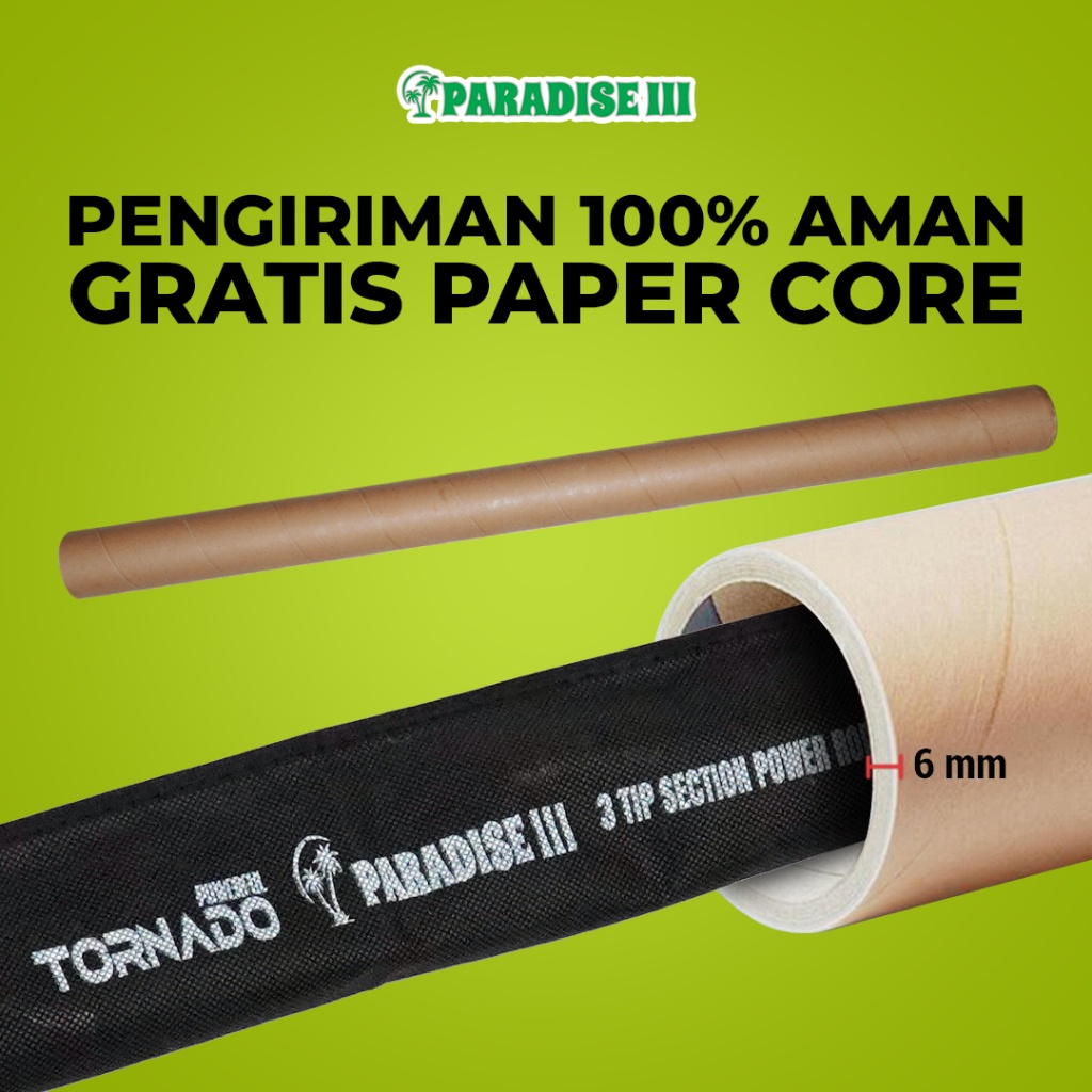 Tornado Joran Pancing Paradise III 3 Section Ukuran Carbon Solid IM8 Fuji Ring Guide Laut