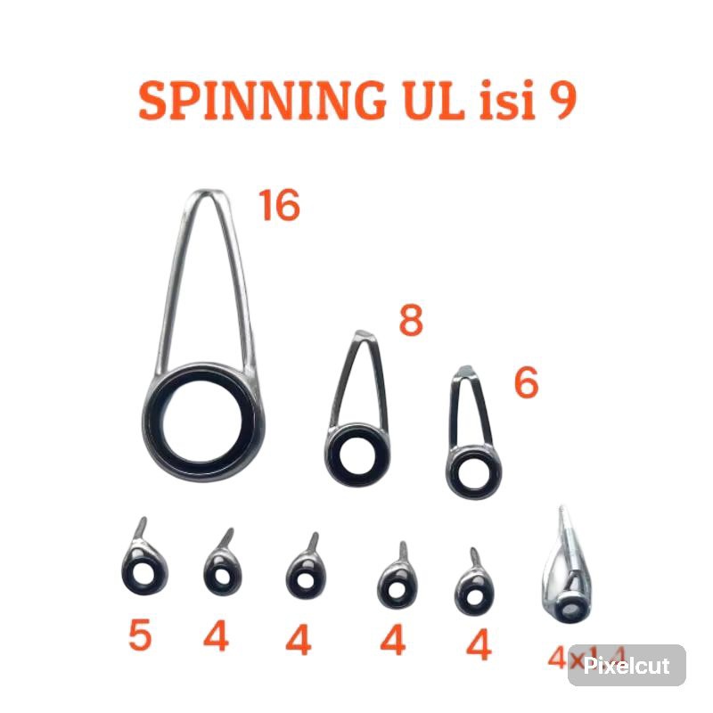 Ring Guide Joran Spinning UL 9 ring