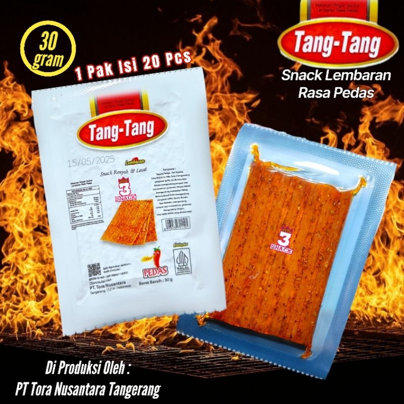 

1 Pak Tang Tang Snack Lembaran Pedas Isi 20 Pcs WE!