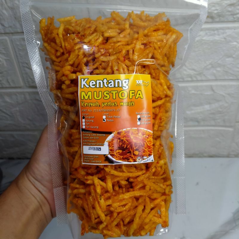 

250 gram kentang Mustofa renyah pedas manis WE!