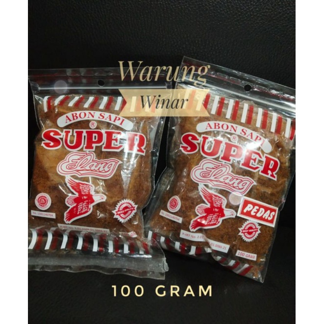 

Abon Sapi Super Elang 100 gram WE!