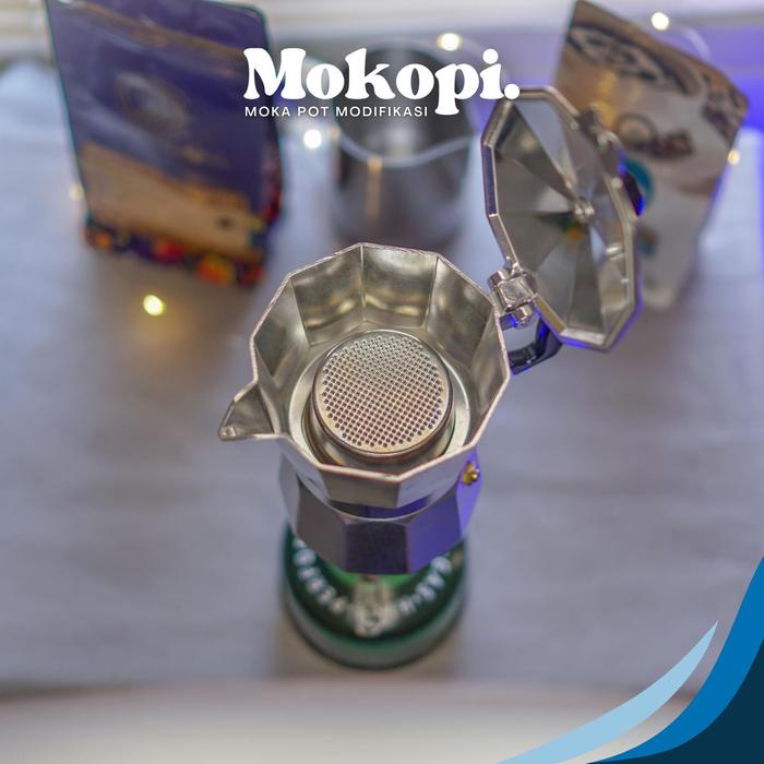 [Mokopi.] Moka pot modifikasi upgrade basket 2 cup - moka pot 150ml/3cup