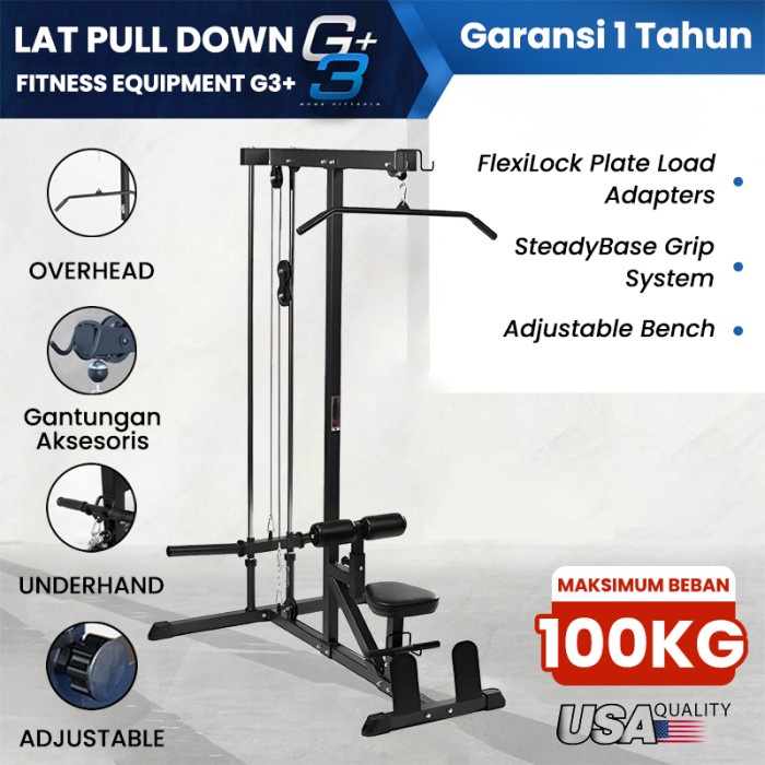 Pull Down Alat Fitness Pull Down Crossover Rowing Alat Fitness Multifungsi