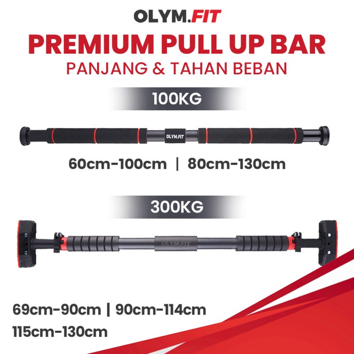 300 KG Pull Up Bar Dinding Tanpa Bor Dinding Chin Up Bar Push Up Bar
