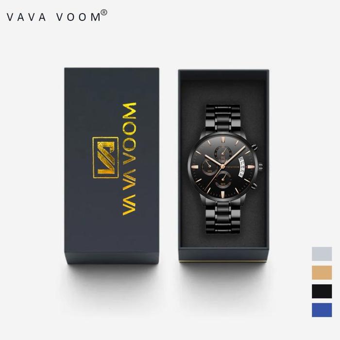Jam Tangan Pria Vava Voom 100% Original Kronograf 214 Hadiah Watches