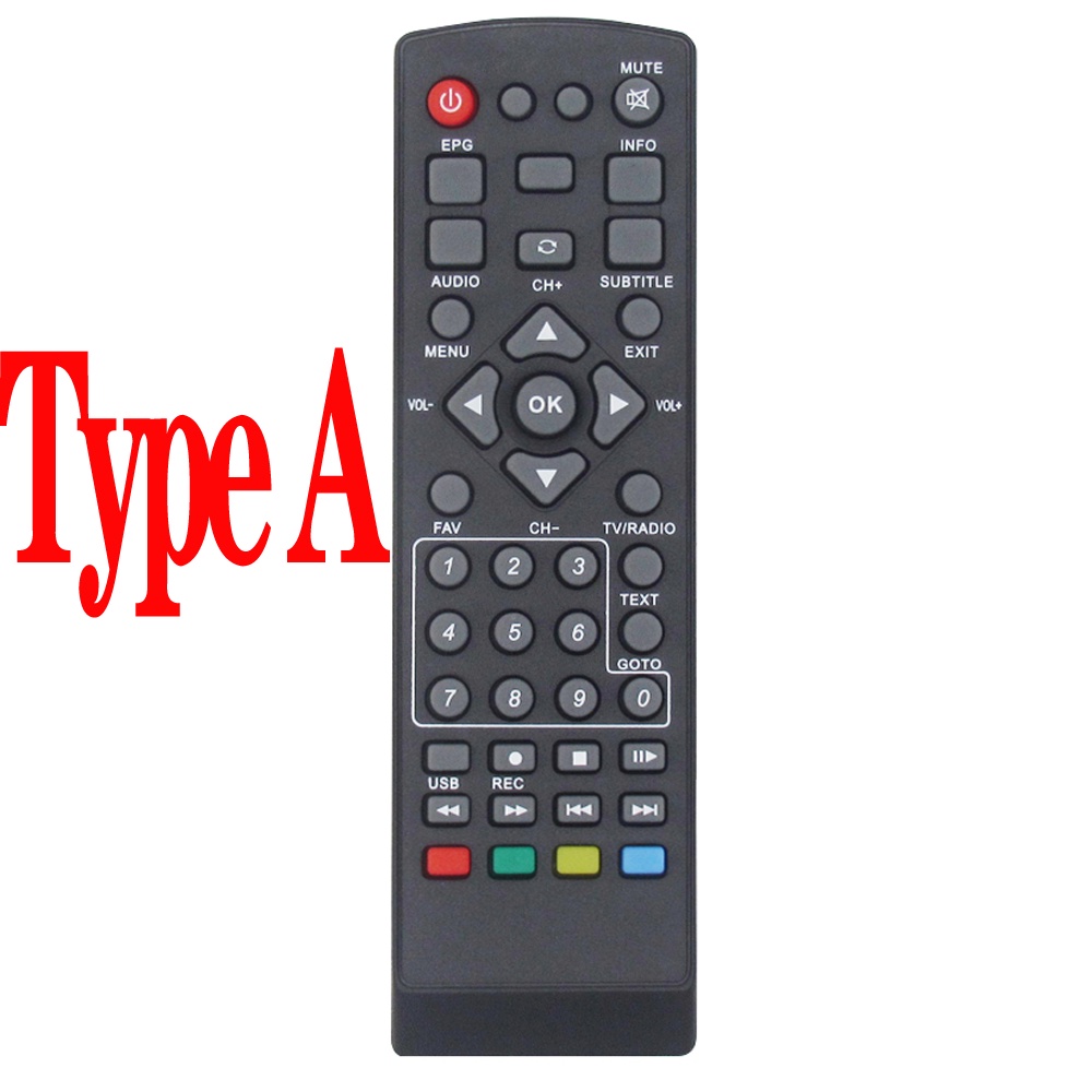 DVB-T2 Digital Tv Box Remote Control Universal Remote Control for Dvb-T2 Tv Box Tv Tuner Rm-D1155+5