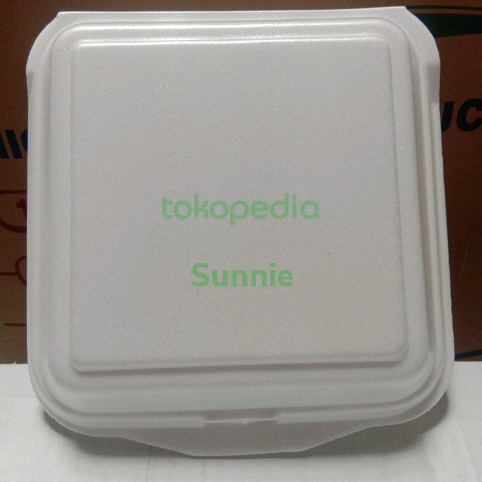 [BestSeller] styrofoam box nasi kotak /styrofoam nasi gabus 100pc